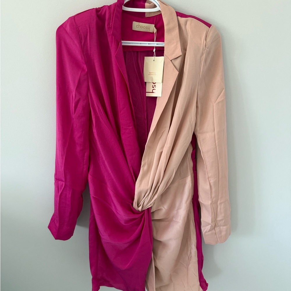 Choosy Pink and Beige Dress
